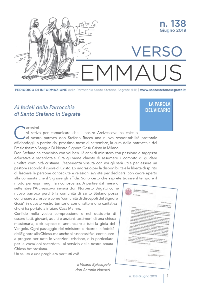 versoemmaus138 giugno2019 pagina 1 r
